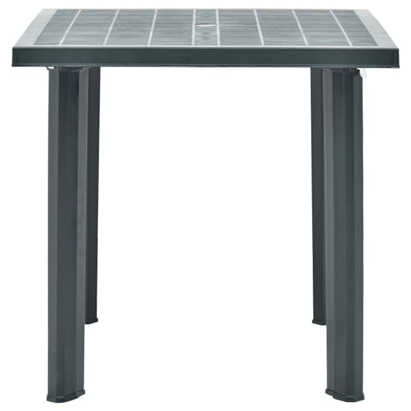 vidaXL Trädgårdsbord grön 80x75x72 cm plast Grön