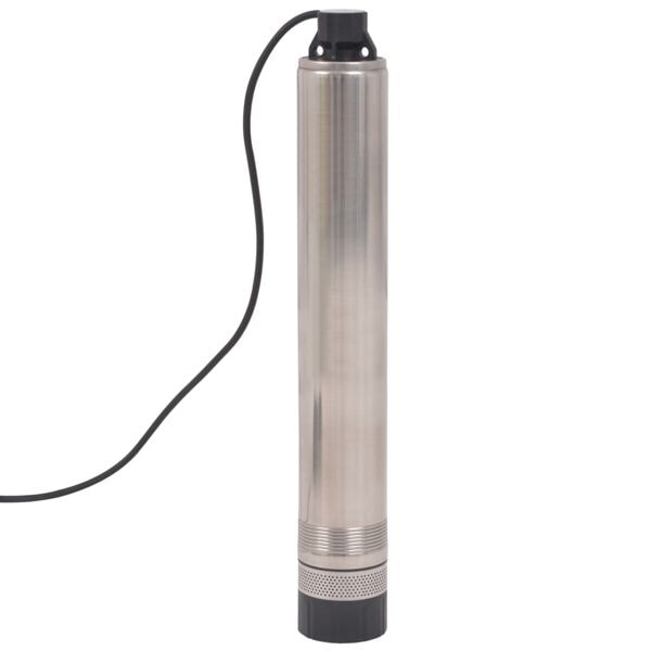 vidaXL Djupbrunnspump 55 m 1000 W Silver