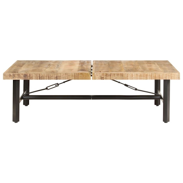 vidaXL Soffbord 142x90x42 cm massivt mangoträ Brun
