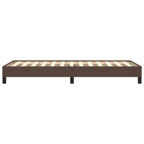 vidaXL Sängram brun 80x200 cm konstläder Brun