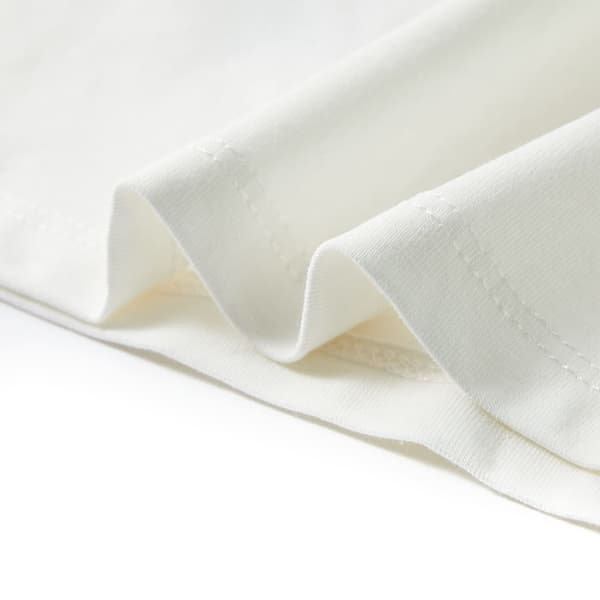 vidaXL T-shirt för barn ecru 140 Vit