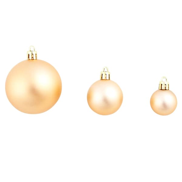 vidaXL Julgranskulor 100 delar set 3/4/6 cm roséguld/guld multifärg