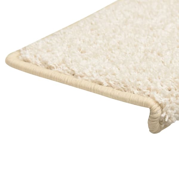 vidaXL Trappstegsmattor 10 st 65x25 cm vit Vit