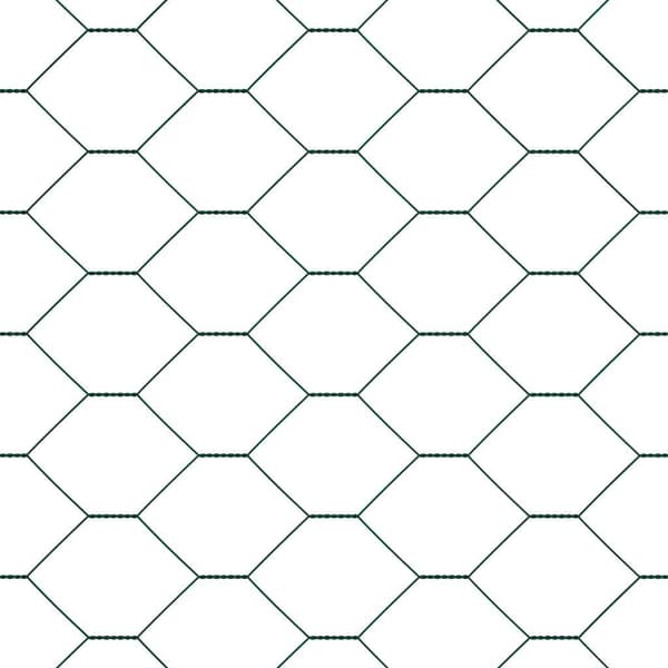 vidaXL Utomhus hexagonal stängsel med stolpe 100 x 1,2 m Grön Mesh Grön