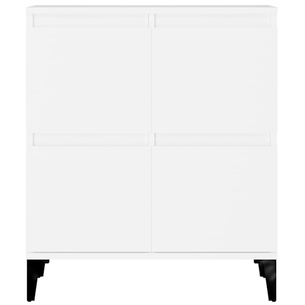 vidaXL Byrå vit 60x35x70 cm konstruerat trä Vit