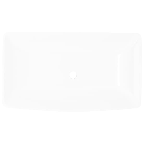 vidaXL Handfat Mälaren 71x39cm vit Vit