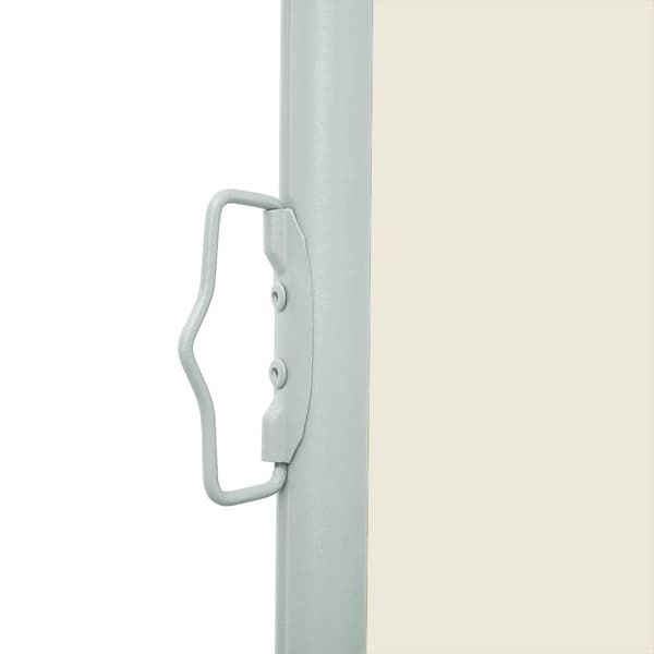 vidaXL Infällbar sidomarkis 140x500 cm gräddvit Creme