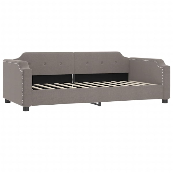 vidaXL Dagbädd utdragbar taupe 90x200 cm tyg Taupe