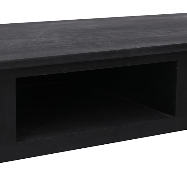 vidaXL Avlastningsbord svart 110x45x76 cm trä Svart