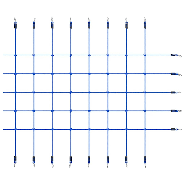 vidaXL Klätternät 200x150 cm blå Blå