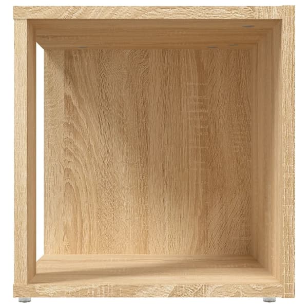 vidaXL Sidobord 33 x 33 x 34 cm Engineered wood Sonoma-ek Brun