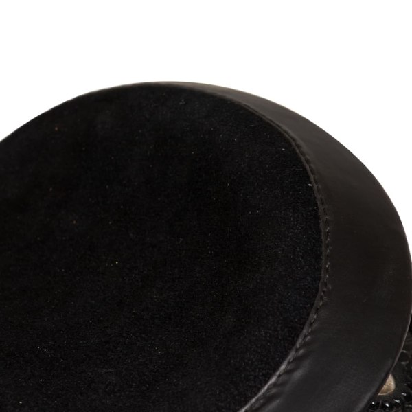 vidaXL Westernsadel träns&halsband äkta läder 17" svart Svart