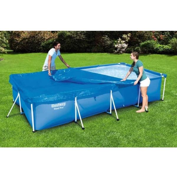 Bestway Poolöverdrag Flowclear 304x205x66 cm Blå