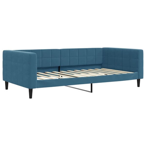 vidaXL Dagbädd utdragbar blå 100x200 cm sammet Blå