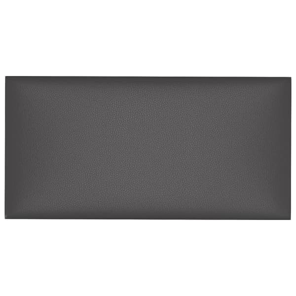 vidaXL Väggpaneler 12 st grå 30x15 cm konstläder 0,54 m² Grå