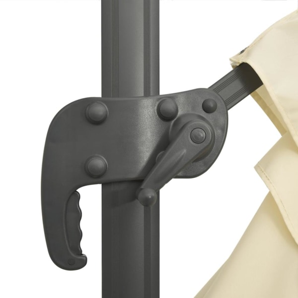 vidaXL Frihängande parasoll med aluminiumstång sandvit 400x300 c Kräm