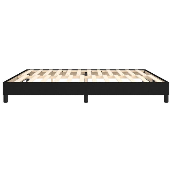 vidaXL Ramsäng svart 200x200 cm tyg Svart