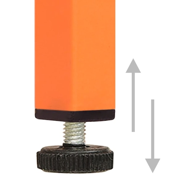 vidaXL Garderob 90x50x180 cm Orange stål Orange