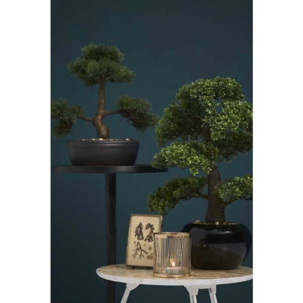 Emerald Konstväxt bonsaiträd fikus mini grön 47 cm 420006 Grön