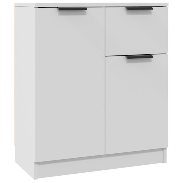 vidaXL Skänkar 2 st vit 60x30x70 cm konstruerat trä Vit