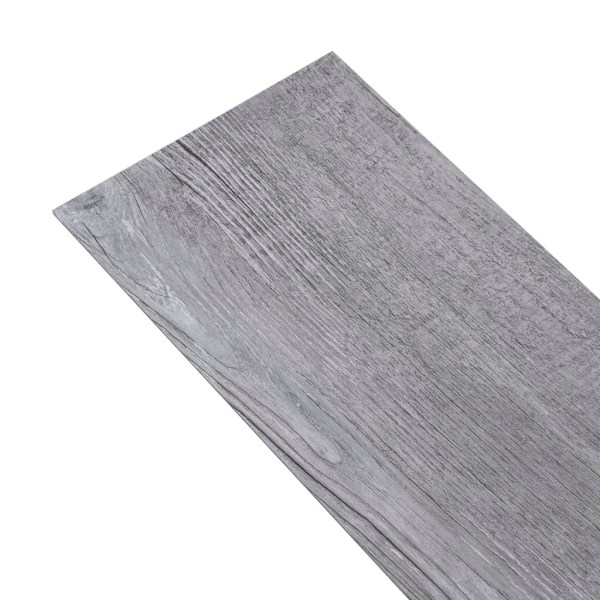 vidaXL Självhäftande PVC-golvbrädor 2,51 m² 2 mm mattgrå trä grå