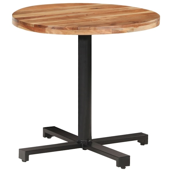 vidaXL Cafébord runt Ø80x75 cm massivt akaciaträ Brun