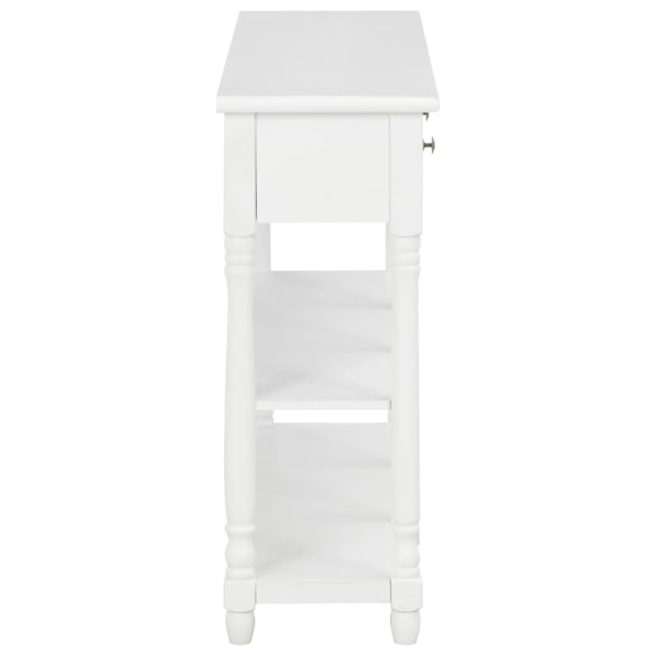vidaXL Konsolbord vit 120x30x76 cm MDF Vit