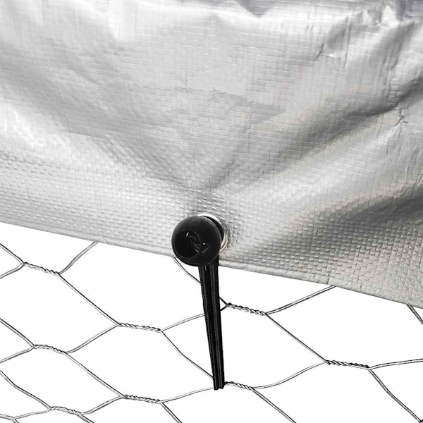 vidaXL Hundgård för utomhusbruk med tak 600x300x150 cm Silver
