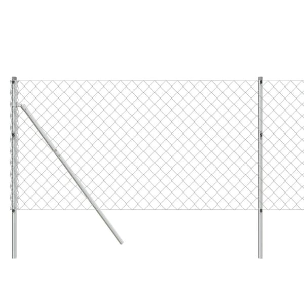 vidaXL Gunnebostängsel silver 0,8x25 m Silver