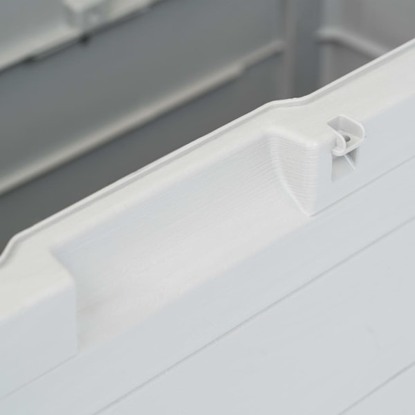 vidaXL Dynbox 280 liter ljusgrå grå