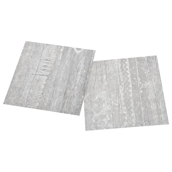 vidaXL Självhäftande golvplankor 55 st PVC 5,11 m² grå grå