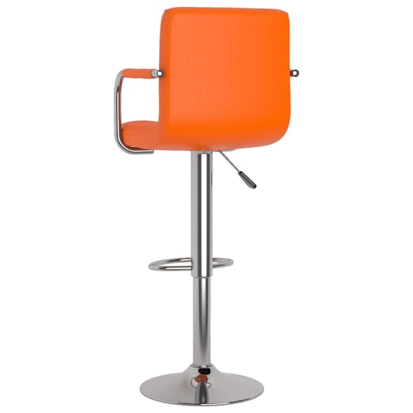 vidaXL Barstolar 2 st orange konstläder Orange