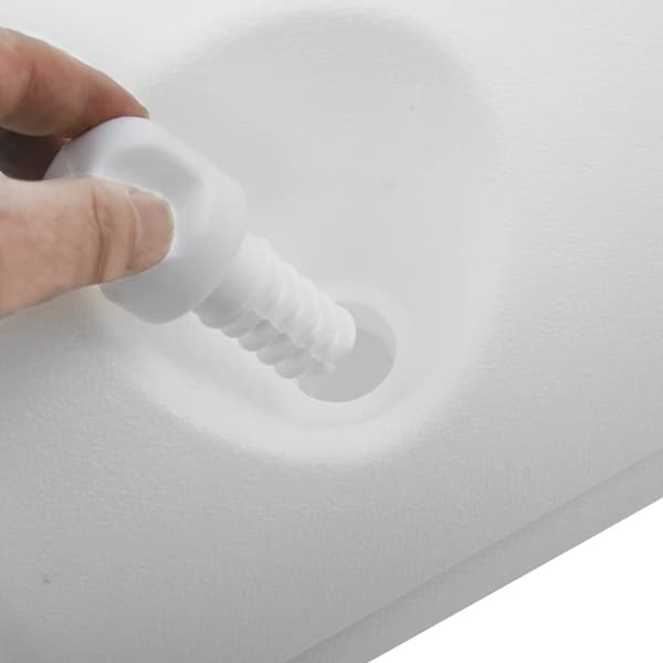 vidaXL Paviljongvikter 4 st PE vit Vit