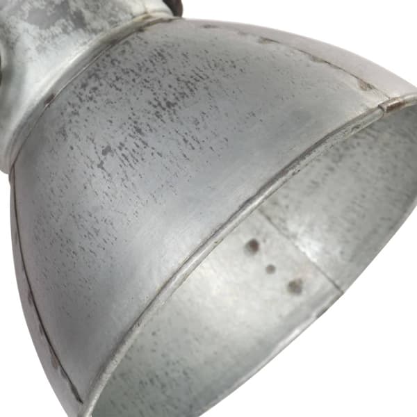 vidaXL Industriell vägglampa silver 45x25 cm E27 Silver