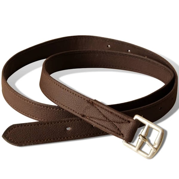 vidaXL Hästsadel set 17,5" brunt riktigt läder 12 cm 5-i-1 Brun