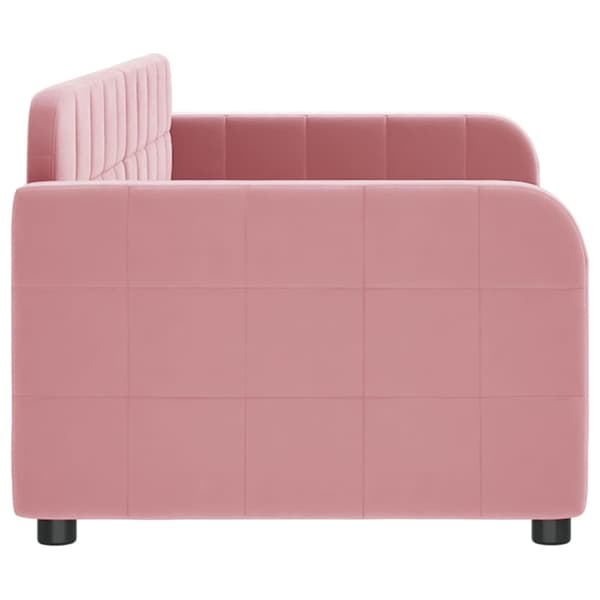 vidaXL Dagbädd rosa 80x200 cm sammet Rosa