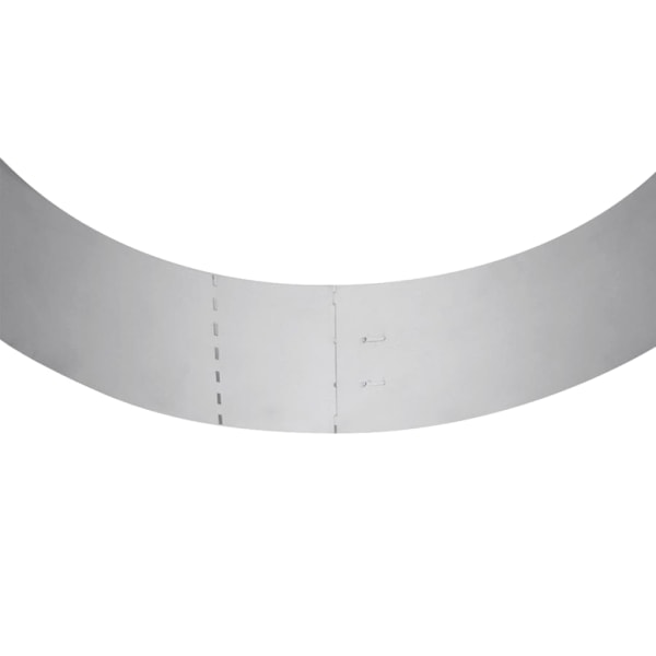vidaXL Flexibel gräskant galvaniserad stål 10 st 100 x 15 cm Silver