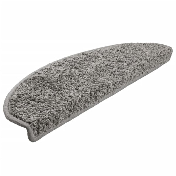 vidaXL Trappstegsmattor 10 st 65x21x4 cm grå Grå