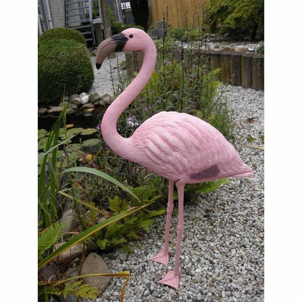 Ubbink Trädgårdsdekoration Flamingo plast "Flerf\u00e4rgsdesign"