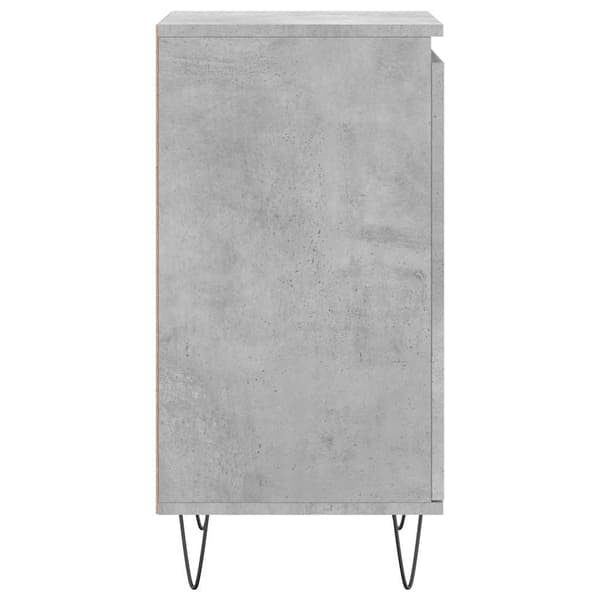 vidaXL Byrå betonggrå 40x35x70 cm konstruerat trä Vit