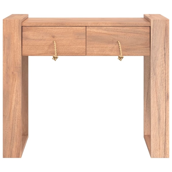 vidaXL Avlastningsbord 90x35x75 cm massiv teak Brun