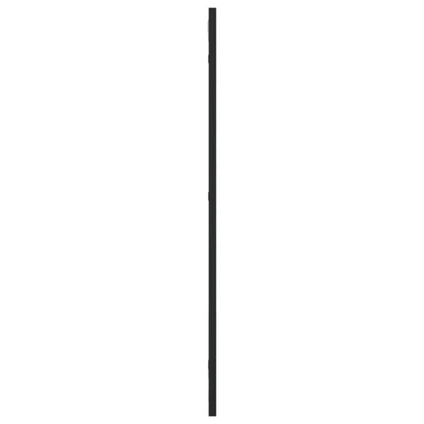 vidaXL Väggspegel svart 30x80 cm rektangulär järn art