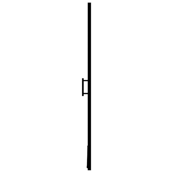 vidaXL Duschdörr härdat glas frostat 81x195 cm svart