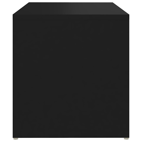 vidaXL Sidobord svart 59x36x38 cm konstruerat trä Svart