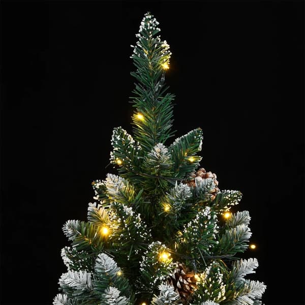 vidaXL Plastgran 300 LEDs 180 cm Grön