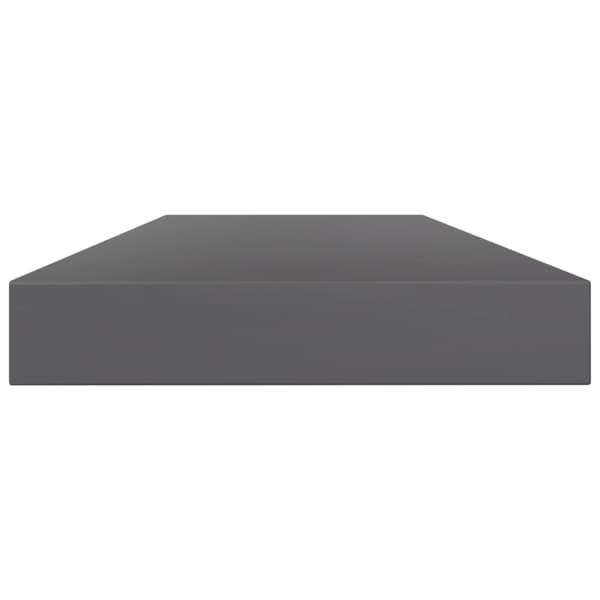 vidaXL Hyllplan 8 st grå högglans 80x10x1,5 cm konstruerat trä grå