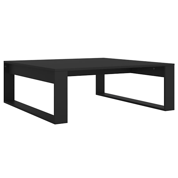 vidaXL Soffbord svart 100x100x35 cm konstruerat trä Svart