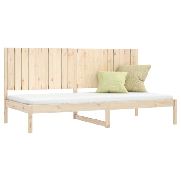 vidaXL Dagbädd 90x200 cm massiv furu Brun