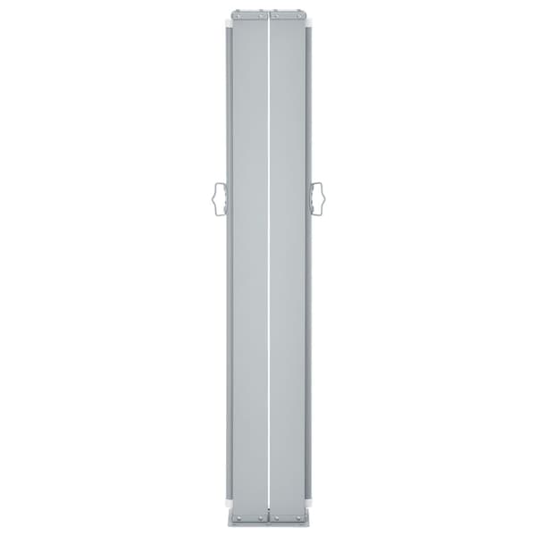 vidaXL Infällbar sidomarkis gräddvit 120x1000 cm Creme