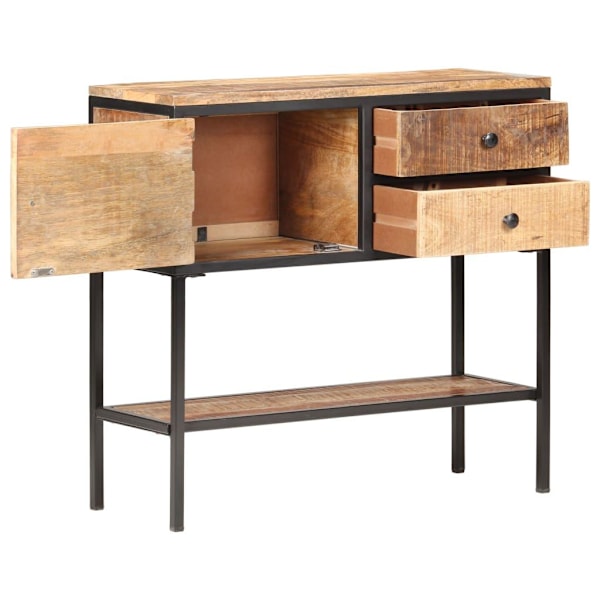 vidaXL Skänk 85x30x80 cm grovt mangoträ Brun